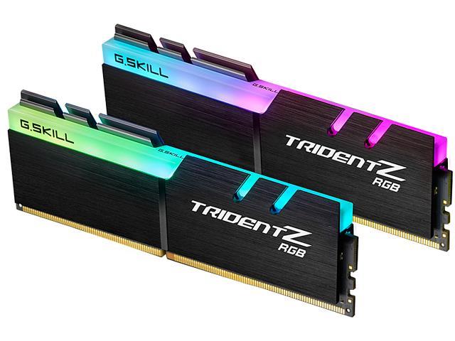 رم دسکتاپ DDR4 دو کاناله 3466 مگاهرتز CL16 جی اسکیل مدل TRIDENT Z RGB ظرفیت 16 گیگابایت GSkill Trident Z RGB 2×8GB=16GB DDR4 3466MHz CL16